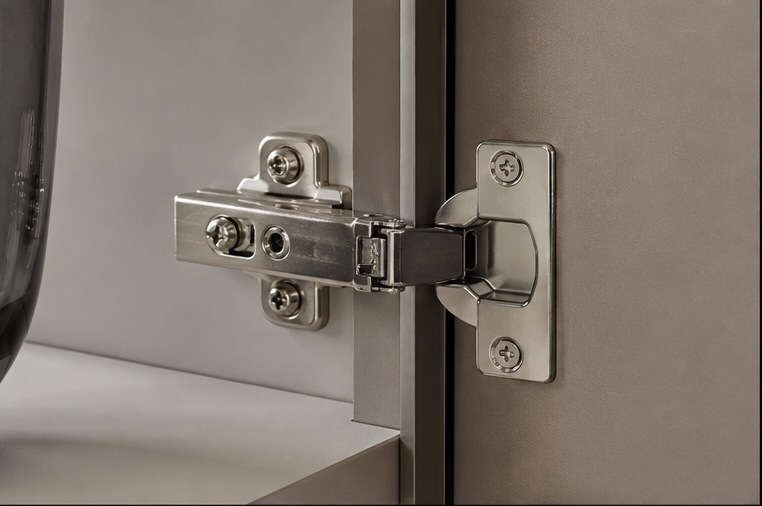 Hackney Galley Kitchen Transformation — Soft-close hinge detail on the new cabinetry