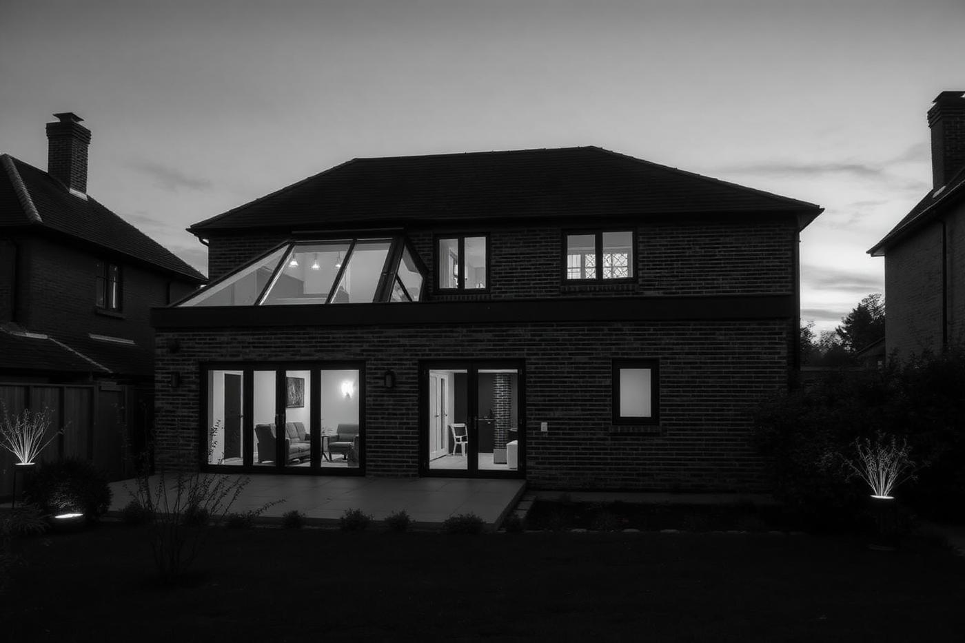 Barnes Rear Brick Extension — Completed completed house extensions