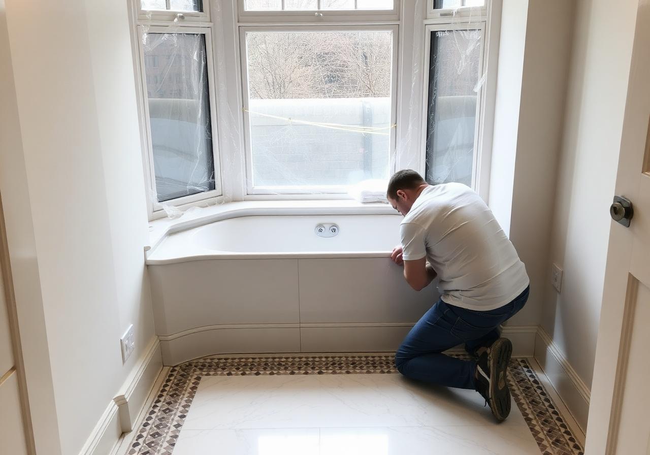Richmond Marble Mosaic Family Bathroom — Tiler — stone and tiling works