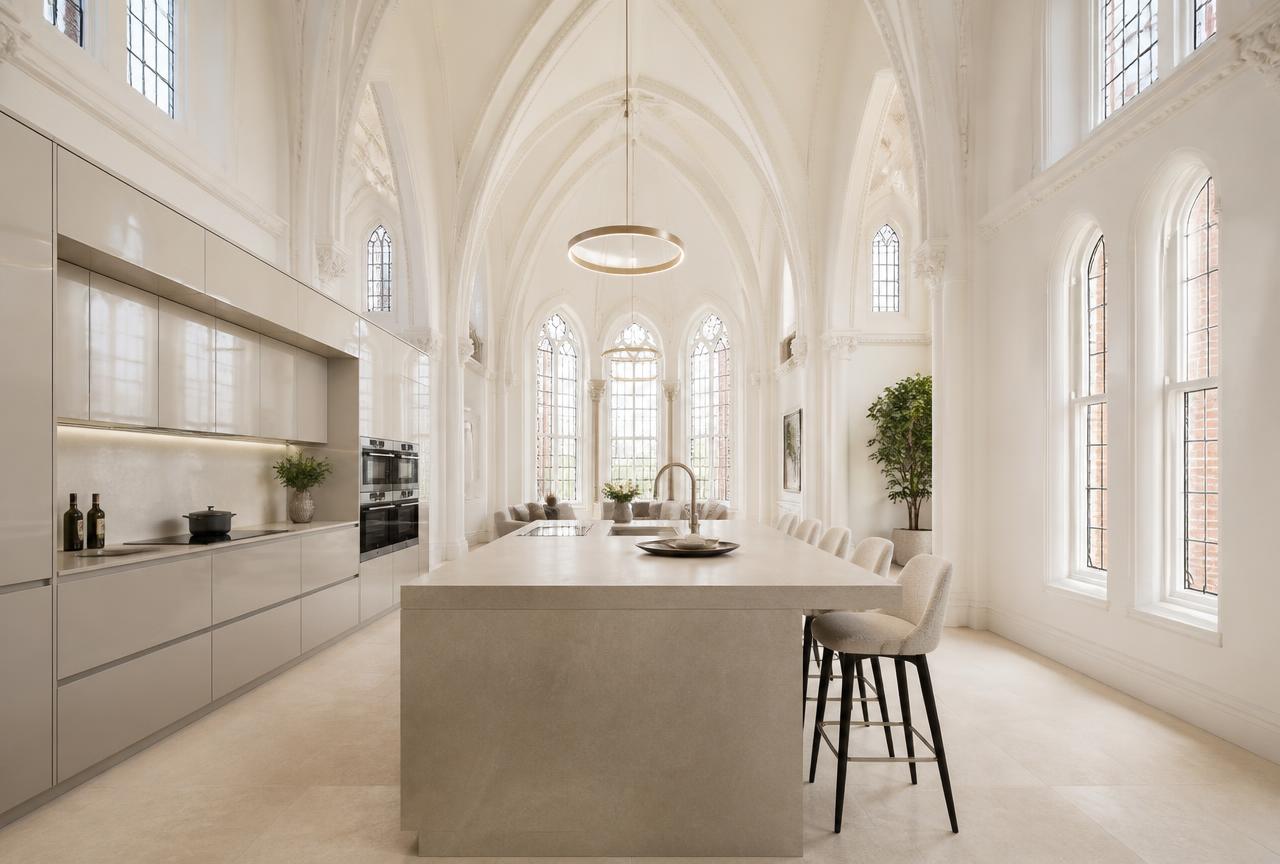 Stoke Newington Chapel Conversion Kitchen completed kitchen renovations
